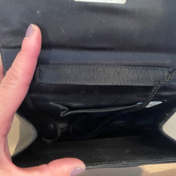 Black Satin Clutch - Picture 5 of 9